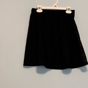No boundaries black sheer skirt